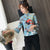 3/4 Sleeve Mandarin Collar Japanese Kimono Style Blouse