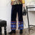Bordado floral Estilo chino tradicional Pantalones de mujer Pantalones sueltos
