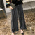 Pantalones holgados de terciopelo de estilo chino tradicional para mujer