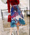 Chinese Style Floral Pleated Skirt