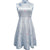 Abito cinese in tulle con ricamo floreale superiore cheongsam