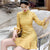 Mandarin Sleeve Knee Length Bodycon Chinese Dress