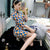 Plaids & Checks Pattern Half Sleeve Modern Cheongsam Chinese Dress
