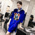 Half Sleeve Key Hole Neck Velvet Modern Cheongsam Chinese Dress