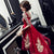 Empire Waist Floral Appliques Tulle Skirt Chinese Wedding Party Dress
