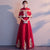 Blumenstickerei Bolero Top Tüllrock Chinesisches Hochzeitskleid
