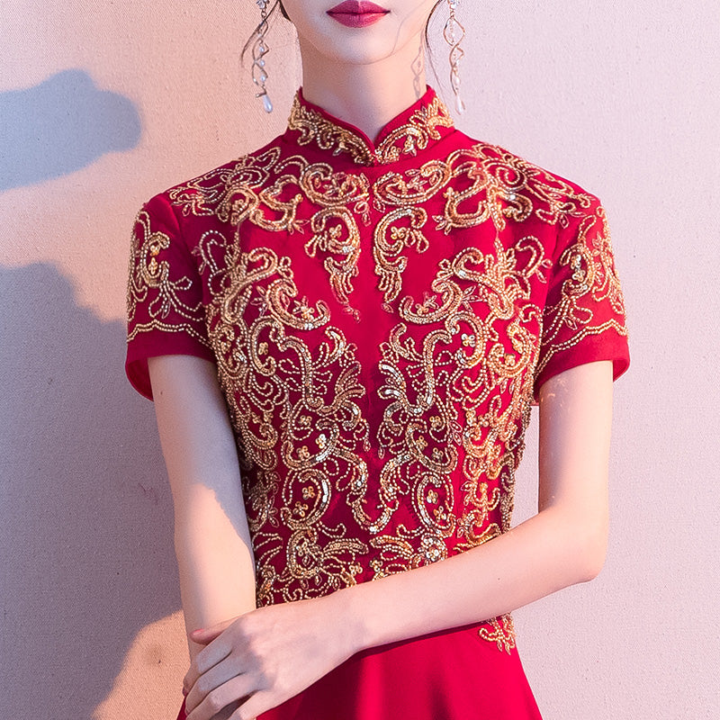 Abito da Donna Estivo Alta con Colletto alla Coreana Chic, Abito Casual Senza Maniche a Pois Abito da Sera Longuette con Cintura(S-Verde Abito da Donna Estivo Alta con Colletto alla Coreana Chic, Abito Casual Senza Maniche a Pois Abito da Sera Longuette con Cintura(S-Verde