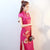 Vestido chino Cheongsam Qipao con bordado floral clásico