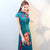 Robe chinoise classique à broderies florales Cheongsam Qipao