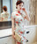 Floral Silk Bodycon Retro Cheongsam Chinesisches Kleid Tageskleid