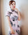 Floral Silk Bodycon Retro Cheongsam Chinesisches Kleid Tageskleid