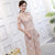 Cheongsam-Top mit floraler Spitze und Schlaghose aus Spitze