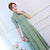 Half Sleeve Cheongsam Top Floral Lace Ao Dai Dress