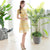 Short Sleeve Cheongsam Floral Lace Chinese Dress