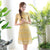 Short Sleeve Cheongsam Floral Lace Chinese Dress