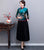 Long Sleeve Velvet Traditional Cheongsam Top Floral Chinese Blouse