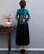 Long Sleeve Velvet Traditional Cheongsam Top Floral Chinese Blouse