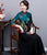 Falda de estilo chino tradicional de terciopelo grueso a juego