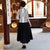Chemisier chinois élégant à demi-manches en spandex à fleurs et cheongsam