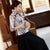 Chemisier chinois élégant à demi-manches en spandex à fleurs et cheongsam