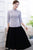 Camicetta cinese aderente in cotone con motivo floreale cheongsam
