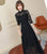 Illusion Neck Sleeve Plus Size Floral Lace Chinese Dress