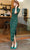 Vestido chino tradicional cheongsam de encaje retro con apliques florales dorados