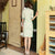 Half Sleeve Knee Length Traditional Cheongsam Floral Lace Chinese Dress