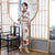 3/4 Sleeve Floral Silk Blend Traditional Cheongsam Chinese Dress