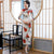 3/4 Sleeve Floral Silk Blend Traditional Cheongsam Chinese Dress