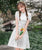 Short Sleeve Knee Length Floral Cheongsam Chic Chinese Dress