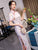 Mandarin Collar Short Sleeve Full Length Traditional Cheongsam