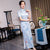 Mandarin Collar Short Sleeve Full Length Traditional Cheongsam