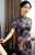 Mandarin Collar Short Sleeve Traditional Cheongsam Chinese Dress