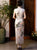 Mandarin Collar Cap Sleeve Traditional Cheongsam Chinese Dress