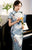 Mandarin Collar Short Sleeve Traditional Cheongsam Chinese Dress