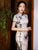 Mandarin Collar Short Sleeve Traditional Cheongsam Chinese Dress