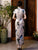 Mandarin Collar Short Sleeve Traditional Cheongsam Chinese Dress