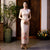 Mandarin Collar Cap Sleeve Traditional Cheongsam Chinese Dress