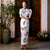 Mandarin Collar Short Sleeve Traditional Cheongsam Chinese Dress