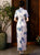 Mandarin Collar Short Sleeve Traditional Cheongsam Chinese Dress