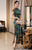 Cap Sleeve Traditional Floral Cheongsam A-Line Chinese Dress