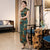 Robe chinoise traditionnelle à manches longues Cheongsam florale
