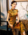 Cap Sleeve Traditional Floral Cheongsam A-Line Chinese Dress