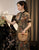 Short Sleeve Mandarin Collar Traditional Cheongsam Floral Chinese Dress