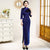 3/4 Sleeve Traditional Cheongsam Long Floral Lace Chinese Dress