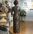 3/4 Sleeve Traditional Cheongsam Long Floral Lace Mother Dress