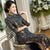 3/4 Sleeve Traditional Cheongsam Long Floral Lace Mother Dress