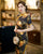 Short Sleeve Full Length Classic Traditional Cheongsam Floral Chinese Dress