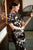 Short Sleeve Full Length Traditional Cheongsam Floral Chinese Dress Mother Dress
